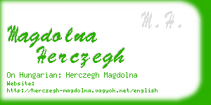 magdolna herczegh business card